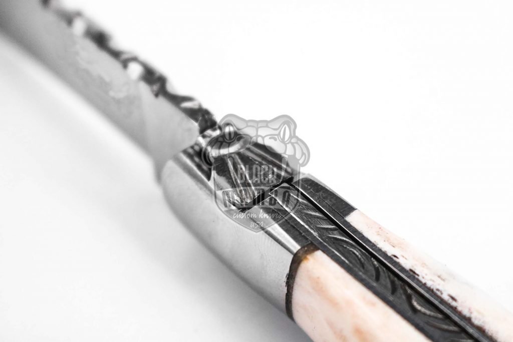 Bmk-614 Stag Horn Hand Forged Steel Laguiole Steak Knife Handmade Pocket Knives French knife steak knife USA Made - Image 7