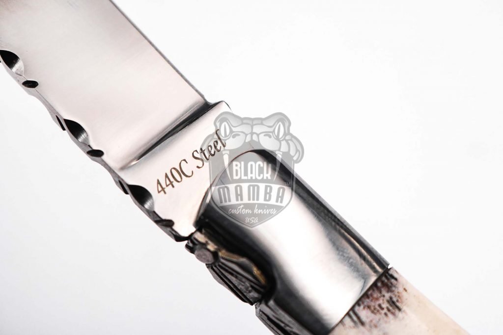 Bmk-614 Stag Horn Hand Forged Steel Laguiole Steak Knife Handmade Pocket Knives French knife steak knife USA Made - Image 9