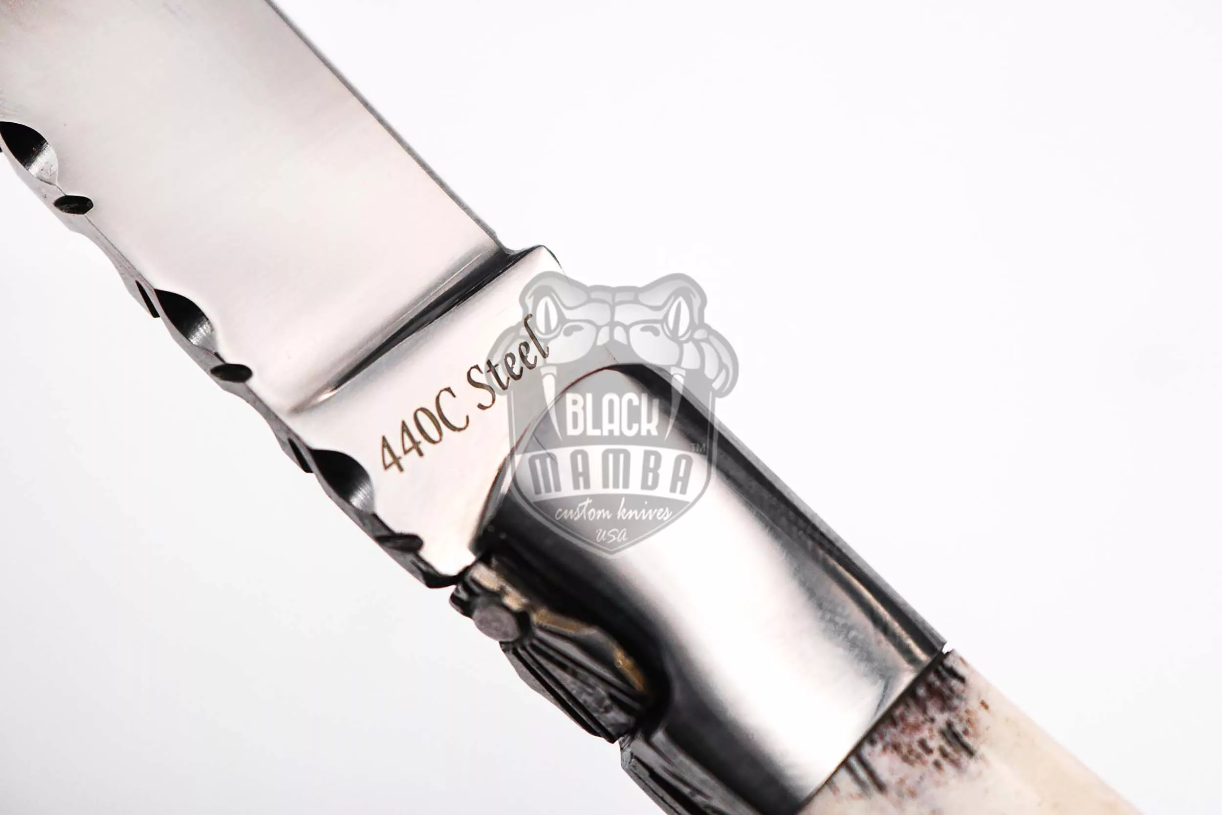Stag Horn - Laguiole Steak Knife, 10″ Overall, Ram Horn Handle - view 9
