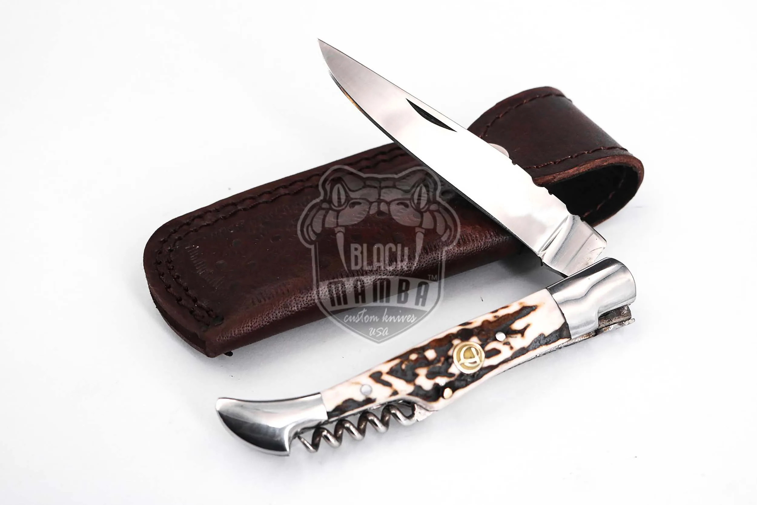 French Riviera - Laguiole Steak Knife, 10″ Overall, Stag Handle - view 2