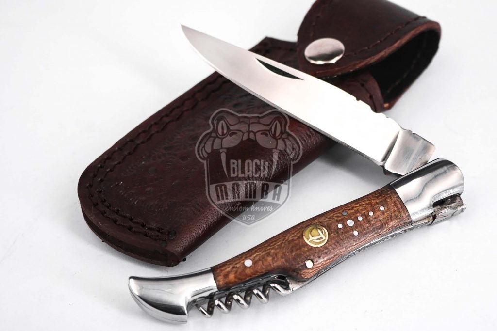 Bmk-620 Hand Forged Steel Laguiole Steak Knife Handmade Pocket Knives French knife steak knife USA Made Wood Handle - Image 2