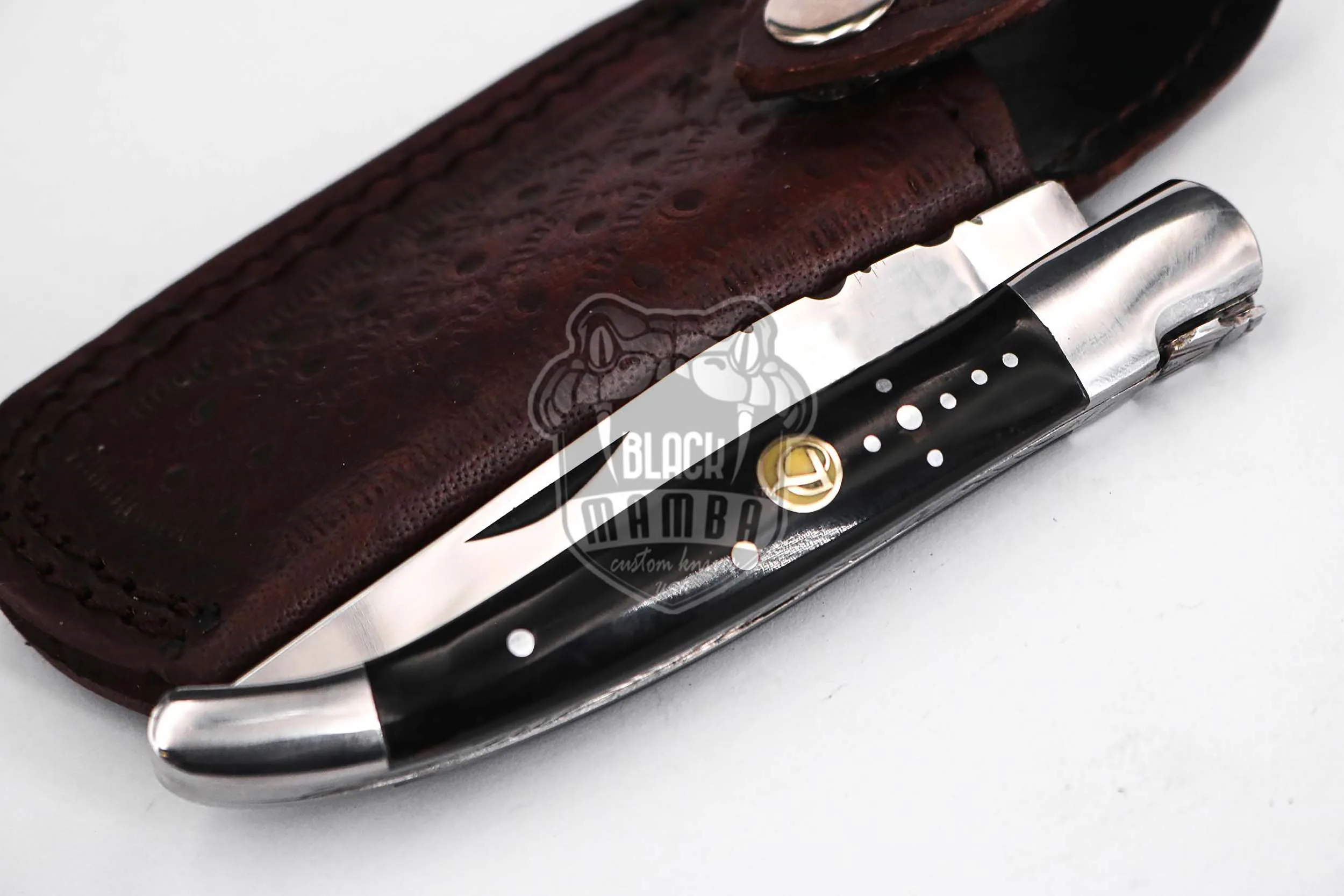 Lyon - Laguiole Steak Knife, 10″ Overall, Buffalo Horn Handle - view 8