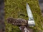 Tortoise Shell - Damascus Folding Pocket Knife, 7″ Overall