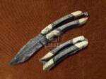 BMK-586 Brass Engraved With Damascus Handle Butterfly Balisong Filipino Knife Best Quality Black Mamba knife Gift For Him USA Made