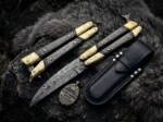 Original Traditional Filipino Butterfly Balisong Knife Brass Engraved with Damascus Handle Top Rated Knife Gift USA Made | BMK-2011