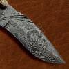 BMK-594 Damascus Engraved Balisong Butterfly Flipping Knife Copper With Camel Bone Handle Hunting knife Best Knife For Collection USA Made Gift For Him - Image 3