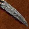 BMK-584 Damascus Balisong Butterfly Knife Copper With Brass Engraved Handle Balisong Flipping Knife USA Made Christmas Gift, Gift For Him - Image 3