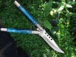 DB-30 D2 Steel Balisong Butterfly Knife with Camel Bone Handle Handmade Original Traditional Filipino Butterfly Batanga Knife black mamba knives USA