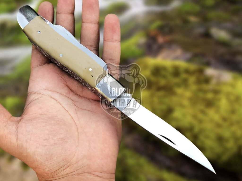 BMK- 004 Tri Fold Pocket Knife | super Steel 3 Blades Camel Bone knife Black Mamba Knife Hunting knife Steak knife Multi purpose - Image 3