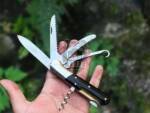 BMK- 008 Penta Fold Pocket Knife | super Steel 5 Blades Color Bull Horn knife Black Mamba Knife Hunting knife Steak knife Multi purpose USA Made Gift For Him