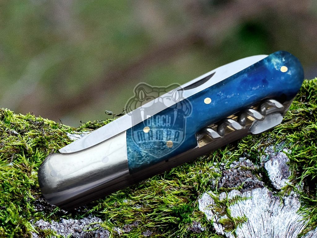 BMK- 007 Penta Fold Pocket Knife | super Steel 5 Blades Color Camel Bone knife Black Mamba Knife Hunting knife Steak knife Multi purpose USA Made Gift For Him - Image 7