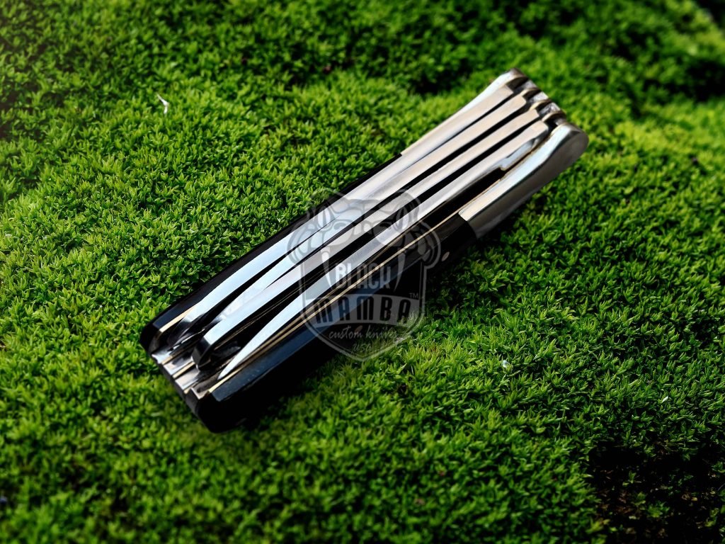 BMK- 008 Penta Fold Pocket Knife | super Steel 5 Blades Color Bull Horn knife Black Mamba Knife Hunting knife Steak knife Multi purpose USA Made Gift For Him - Image 4