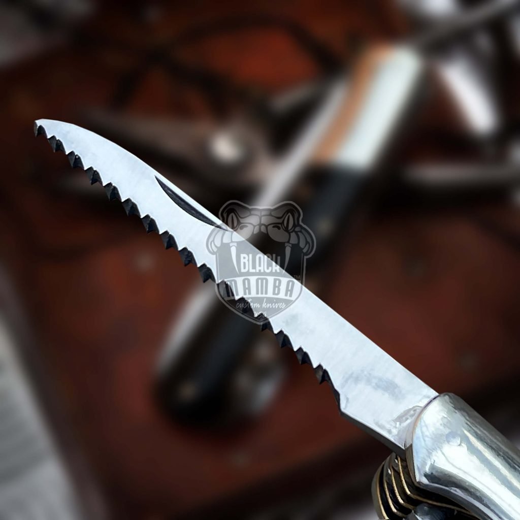 BMK- 008 Penta Fold Pocket Knife | super Steel 5 Blades Color Bull Horn knife Black Mamba Knife Hunting knife Steak knife Multi purpose USA Made Gift For Him - Image 5