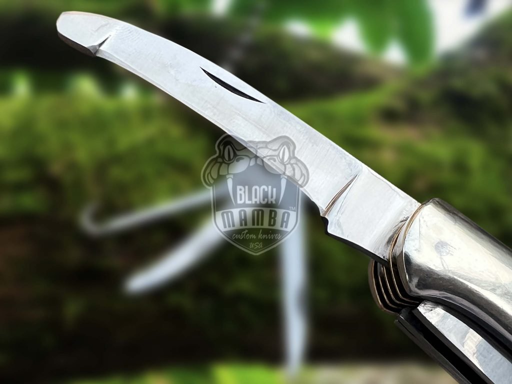 BMK- 006 Penta Fold Pocket Knife | super Steel 5 Blades Camel Bone knife Black Mamba Knife Hunting knife Steak knife Multi purpose USA Made Gift For Him - Image 5