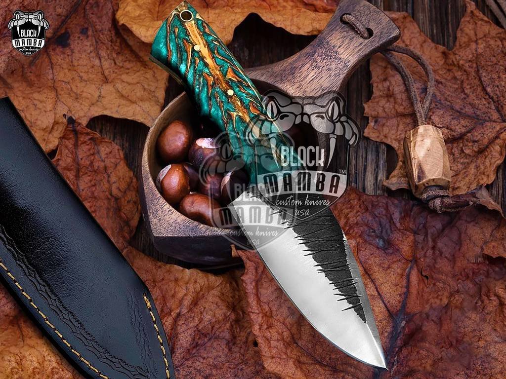 Bmk-220 Pine Cone Beautiful Skinner Knife Perfect For Hunting Hand Forged Steel Knife Best Quality Knife Gift For Him  USA Made - Image 2