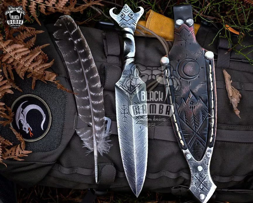 Railroad Spike – Hand-Forged Viking Dagger, 10″ Overall | BMK-320 - view 4