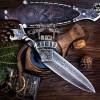BMK- 320 Railroad Spike Hand Forged Knife, Engraved knife, Hunting Dagger, Rail Road Spike Knife, Viking Dagger, Anniversary Gifts, Gift For Men, USA