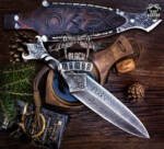 BMK- 320 Railroad Spike Hand Forged Knife, Engraved knife, Hunting Dagger, Rail Road Spike Knife, Viking Dagger, Anniversary Gifts, Gift For Men, USA