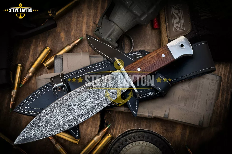Ranger Medium - Damascus Dagger, 9″ Overall