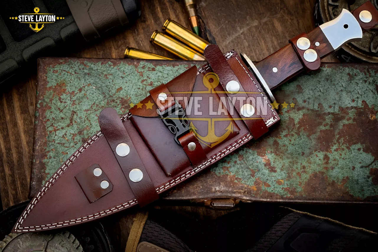 Ranger Large - Damascus Hunting Knife, 11″ Overall - view 6