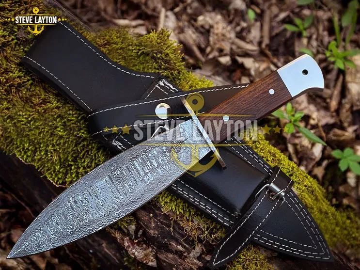 Ranger Medium - Damascus Dagger, 9″ Overall - view 2