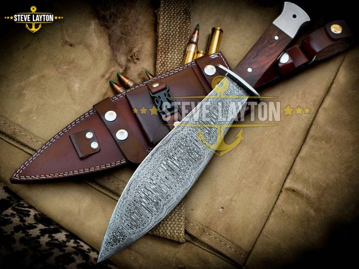 Ranger Large Military Damascus Dagger Knife Handle Limited Edition SL-027