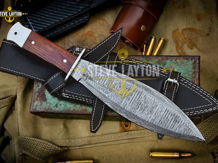 Ranger Small Military Damascus Dagger Knife Handle Limited Edition SL-027-S