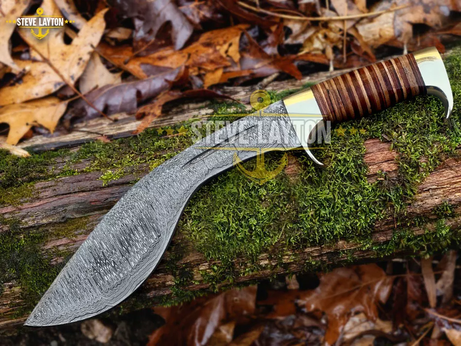Leatherneck Usmc - Damascus Hunting Knife, 16″ Overall - view 3