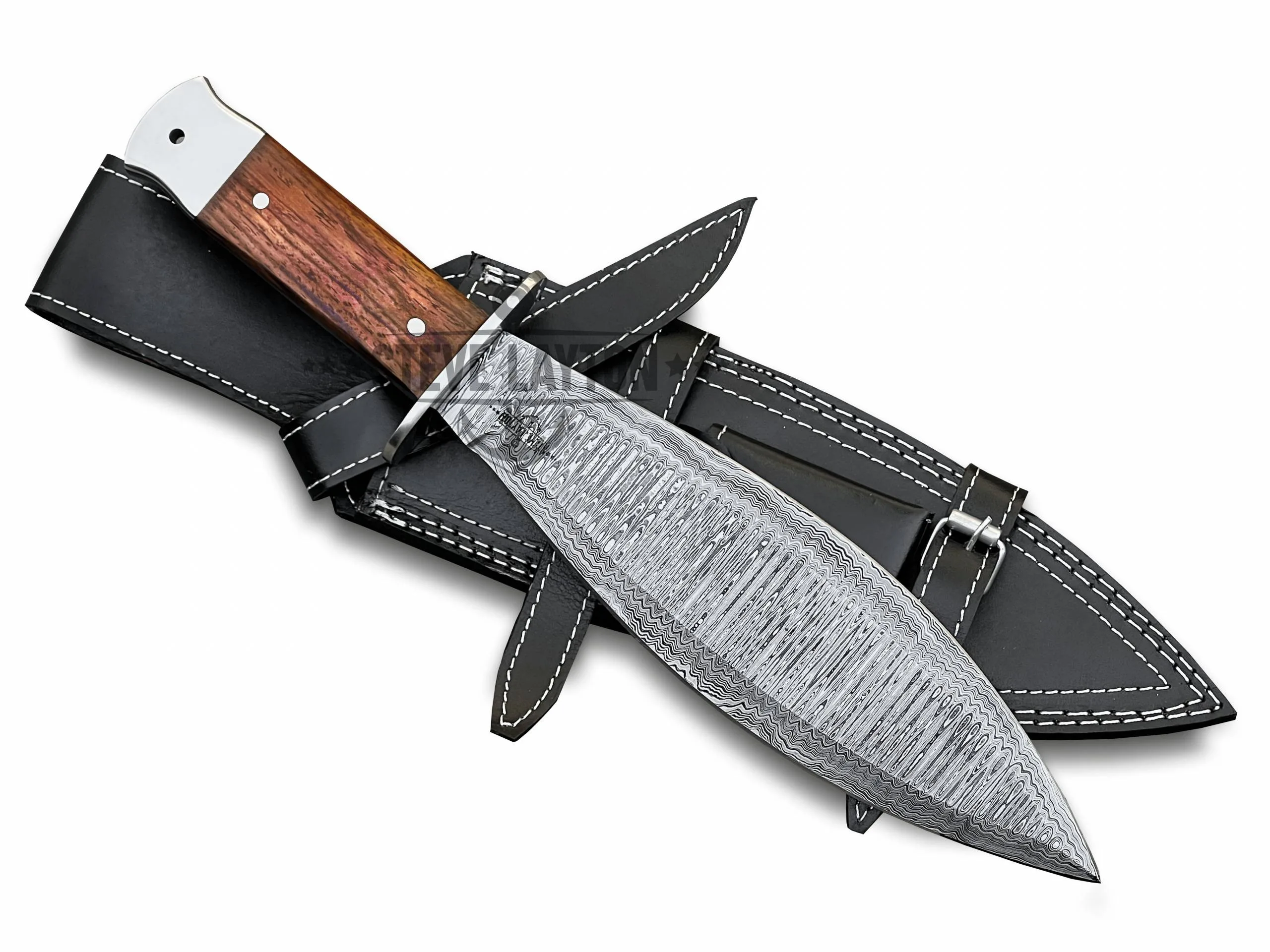 Ranger Small - Damascus Hunting Knife, 15″ Overall - view 6