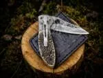 Cottonmouth - Damascus Folding Pocket Knife, 7″ Overall