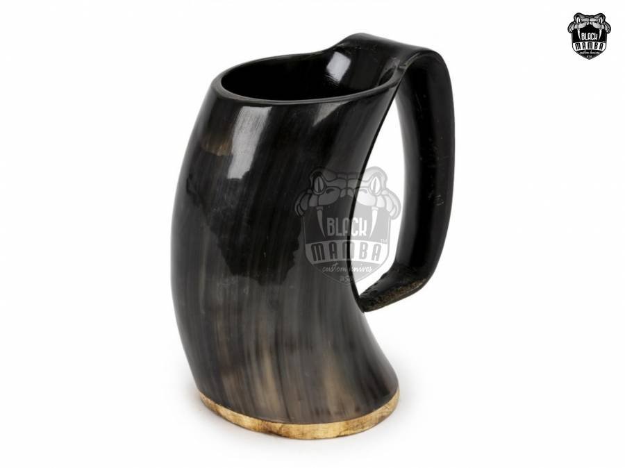 Viking Drinking Mug, High Quality Made Horn Mug, 100% Natural Beer/Coffee Mug, Buffalo Horn Made Beer Mug in 3 Sizes, Black mamba Knives, Gift For Him/Her - Image 8