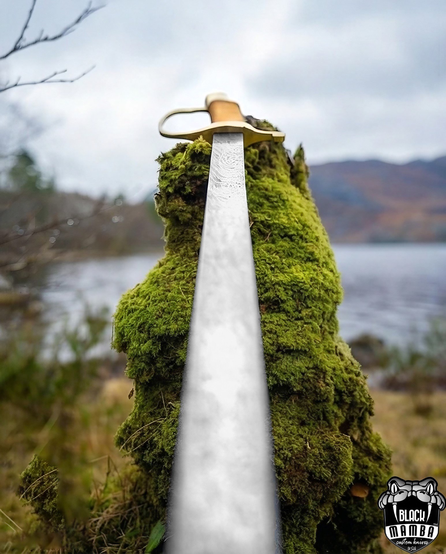 BMK-559 Military Officer Sword Hand-forged Damascus Steel Sword, Brass Engraved Handle With Premium Scabbard, Groomsmen Gift, Anniversarry Gift - Image 7