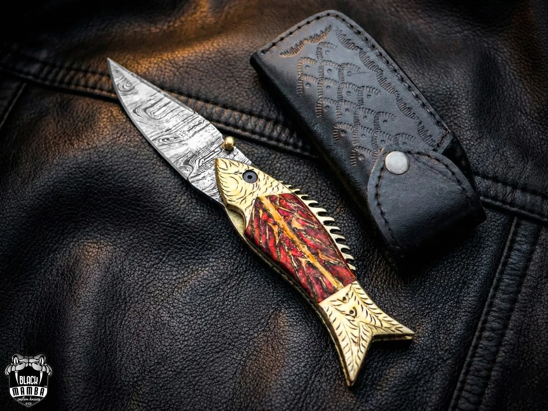 The Golden Koi - Fillet Fishing Knife, 7.5″ Overall, Bone Handle - view 5