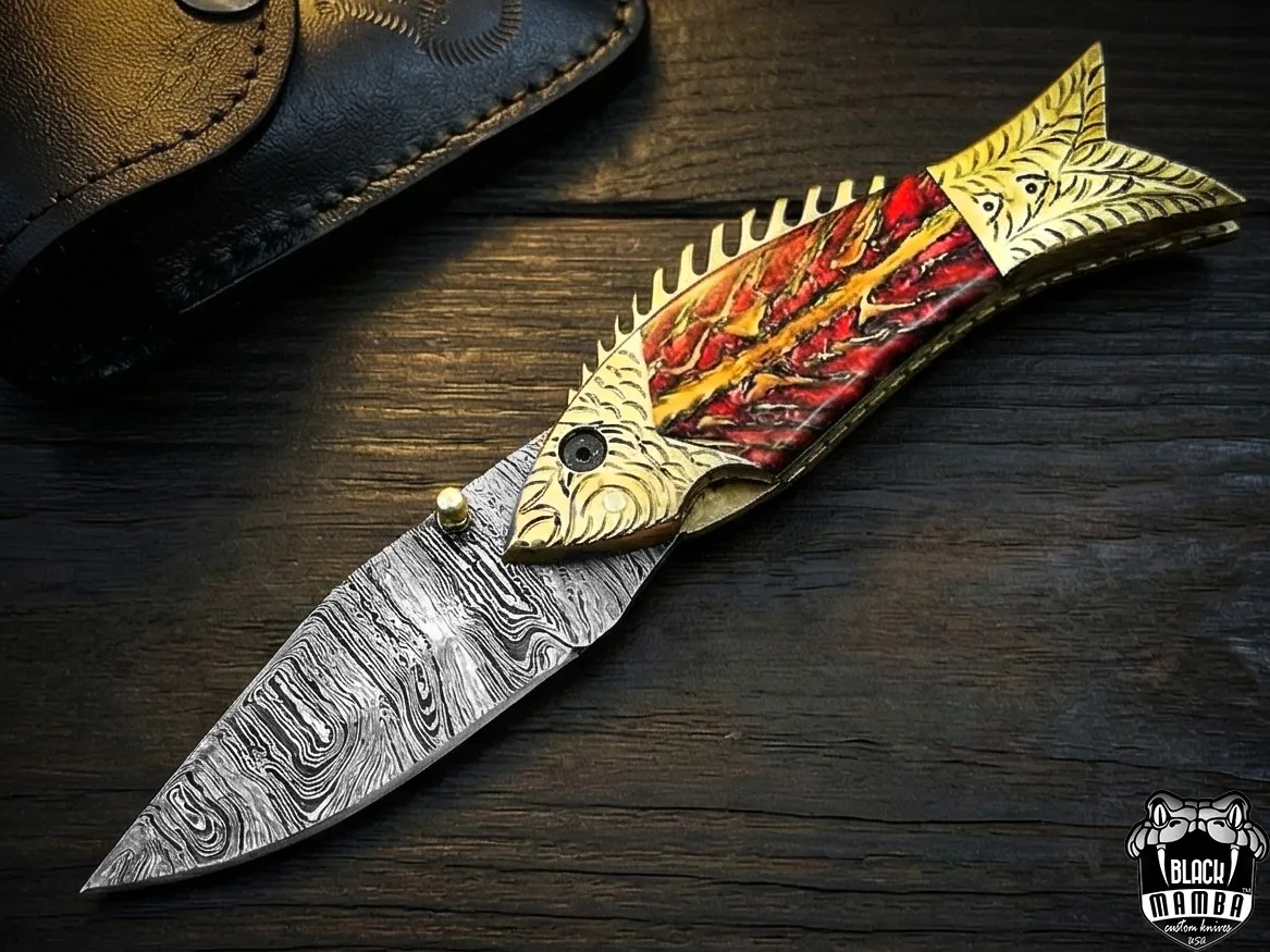 The Golden Koi - Fillet Fishing Knife, 7.5″ Overall, Bone Handle - view 6