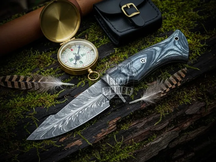 Pathfinder - Damascus Bowie Knife, 10″ Overall