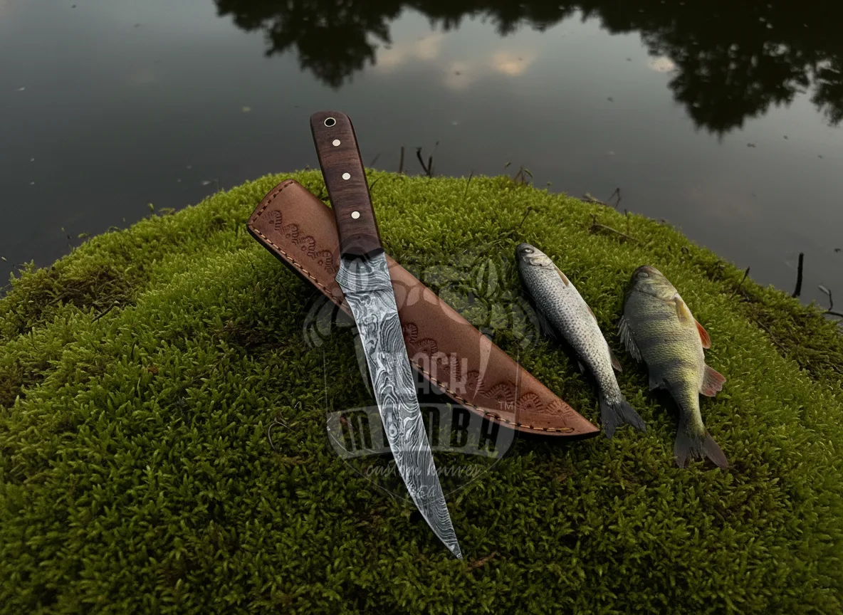 Fish Fillet - Damascus Chef Knife, 11″ Overall