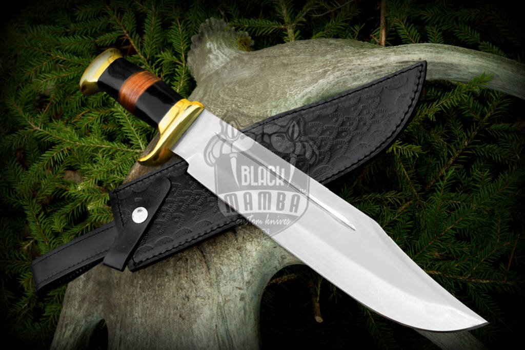 Black Mamba Vanguard Bowie - D2 Steel Bowie Knife, 18″ Overall