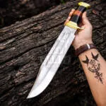 Black Mamba Vanguard Bowie – D2 Steel Bowie Knife, 18″ Overall