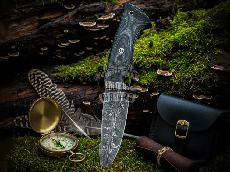 Pathfinder - Damascus Bowie Knife, 10″ Overall - view 2