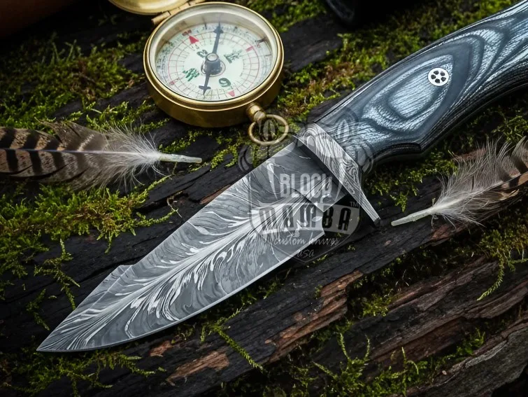 Pathfinder - Damascus Bowie Knife, 10″ Overall - view 4