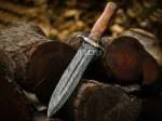 Titan Spear - Damascus Dagger, 13″ Overall, Rose Wood Handle