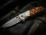Royal Pearl - Damascus Folding Pocket Knife, 7.5″ Overall, Pearl Handle