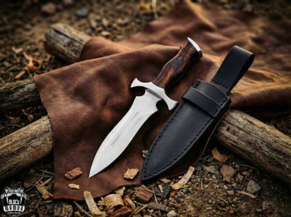 Black Mamba Shadow Fang Handmade Dagger Fixed Blade Knife