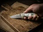 Highland Hunte - Damascus Folding Pocket Knife, 7.5″ Overall