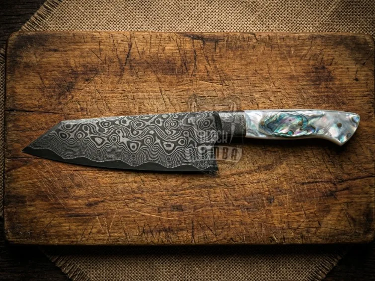 Black Mamba Vortex Edge - Damascus Chef Knife, 12″ Overall - view 4