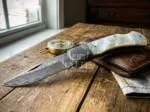 Serpents Kiss - Damascus Folding Pocket Knife, 3.5″ Blade