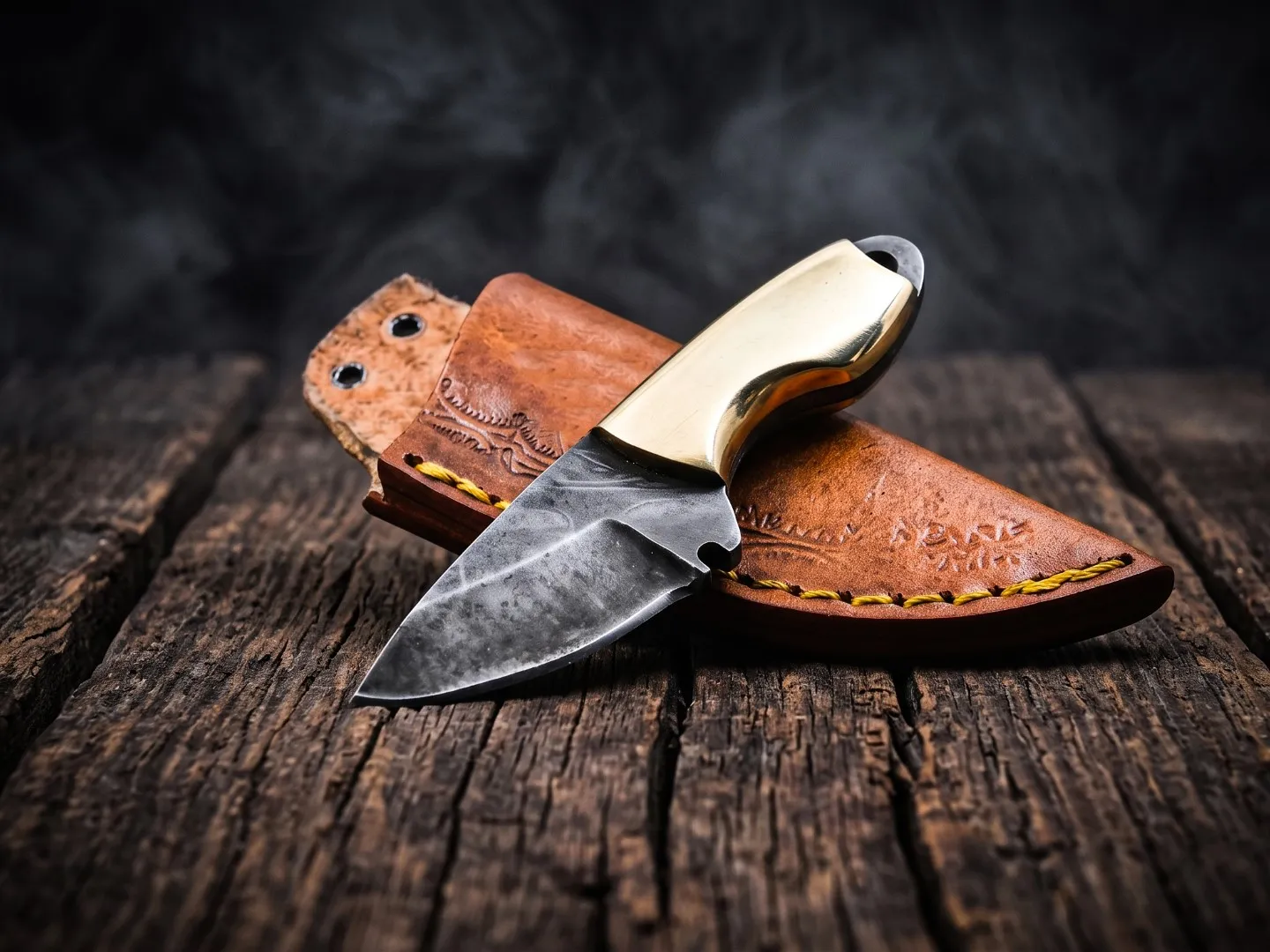 Golden Talon Hand Forged Blade with Brass Handle | Hunting, Camping & EDC Knife | Knife Collection | Outdoors | Gift for Men | BMK-697 - view 4