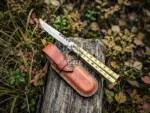 Filipino Balisong Butterfly Knife - Handmade D2 Steel Balisong & | Brass & | Premium Butterfly