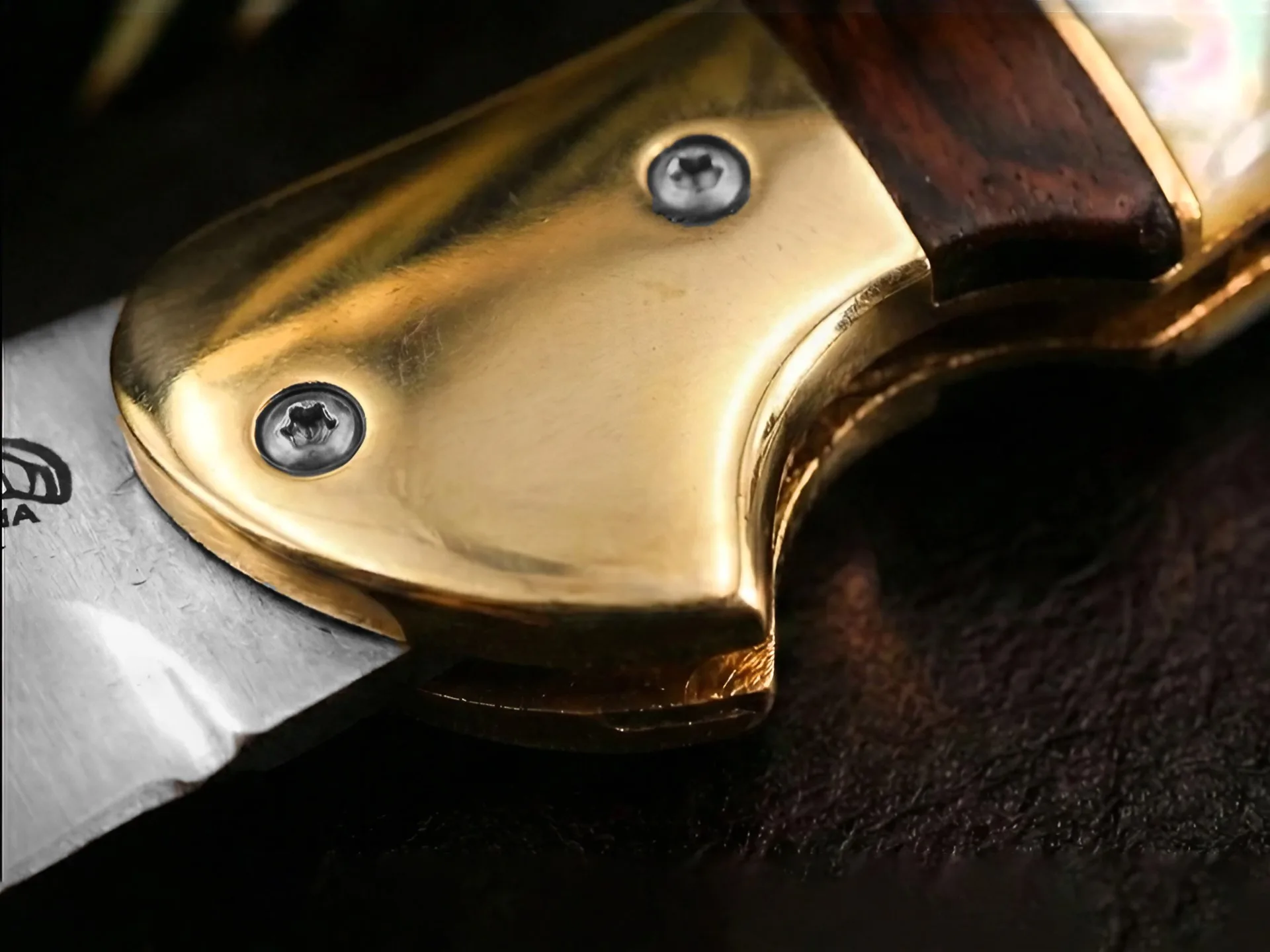 Signature - Hand-Forged Folding Pocket Knife, 7″ Overall, Rose Wood Handle | BMK-714-1 - view 2