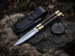 Handmade D2 Steel Balisong Knife | Kamagong Wood & Brass Handle | Premium Butterfly Knife with Leather Sheath | Personalized Gift | BMK-727